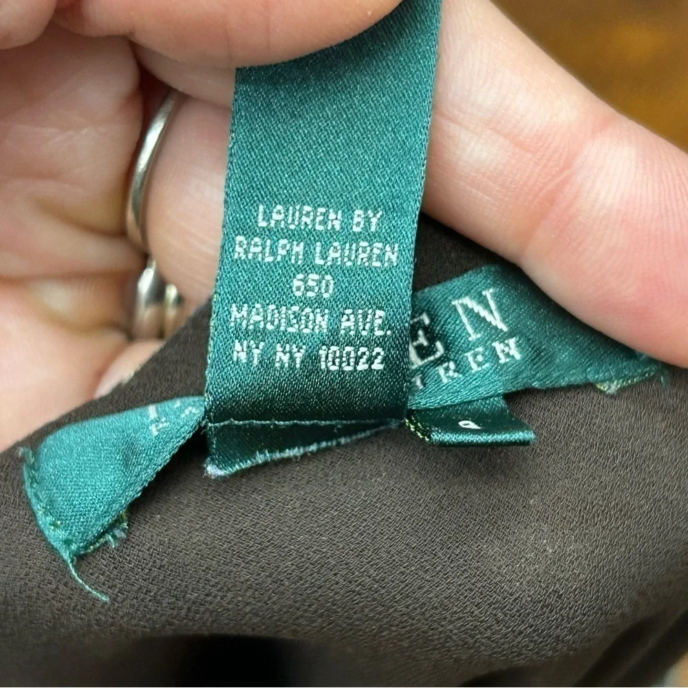 Lauren ralph Lauren silk wool midi skirt‎